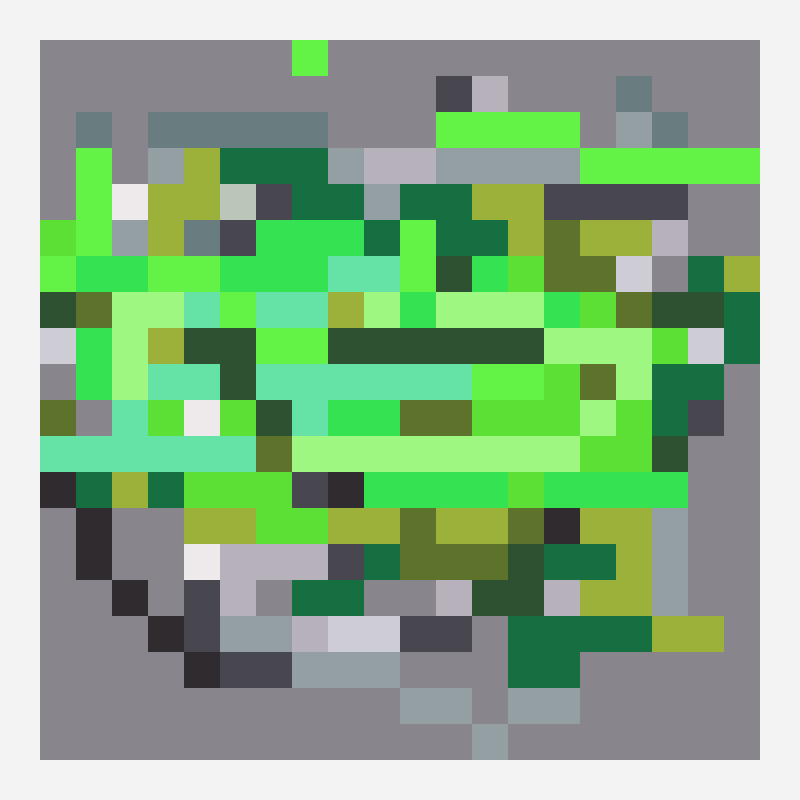mossy stone wall perler bead pattern, 72×72 grid