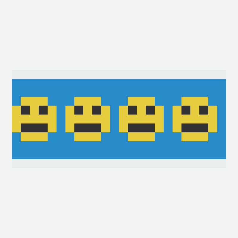 Smiley face kandi cuff bead pattern