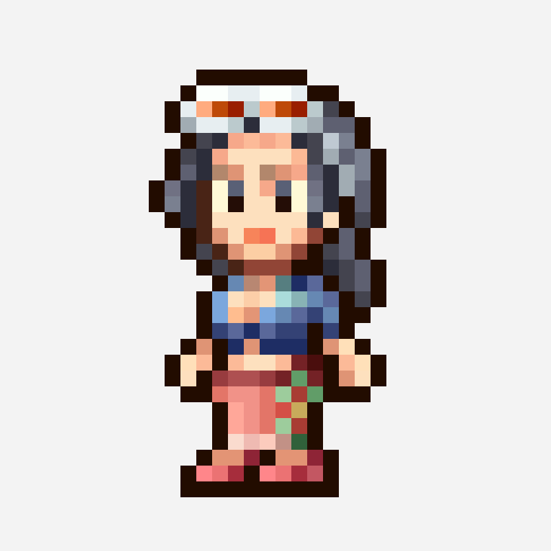 罗宾-两年后 pixel art pattern, 32×32 grid