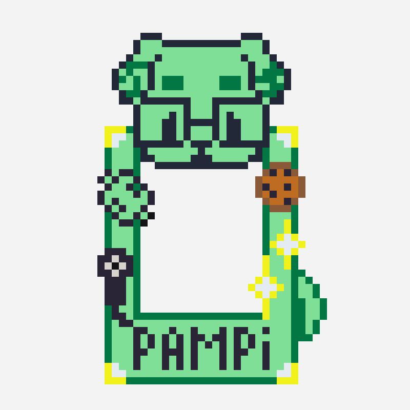 Pampi Holder perler bead pattern, 40×52 grid