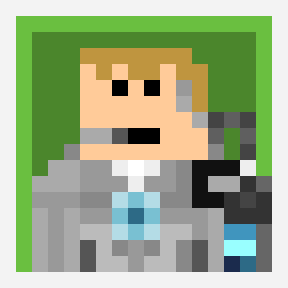 Sergeant. B (SG) pixel art pattern, 16×16 grid