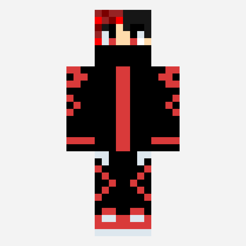 Beho minecraft skin pattern, 64×64 grid