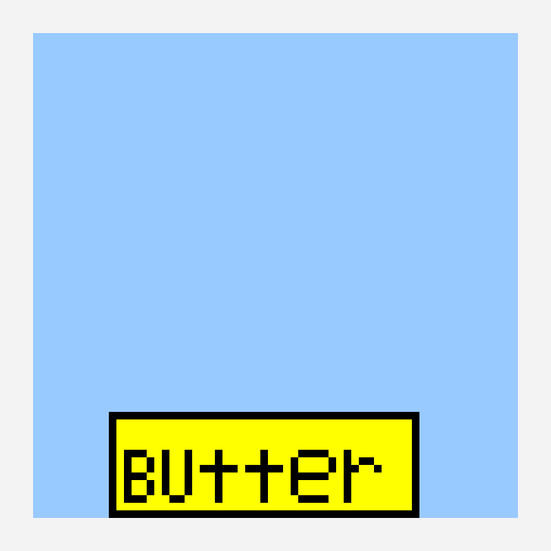 Mantequilla de squishy. pixel art pattern, 64×64 grid