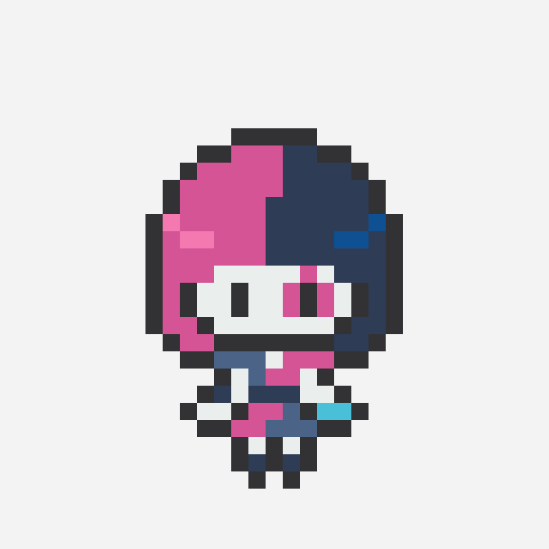 Just Dance 4 - Disturbia perler bead pattern, 29×29 grid