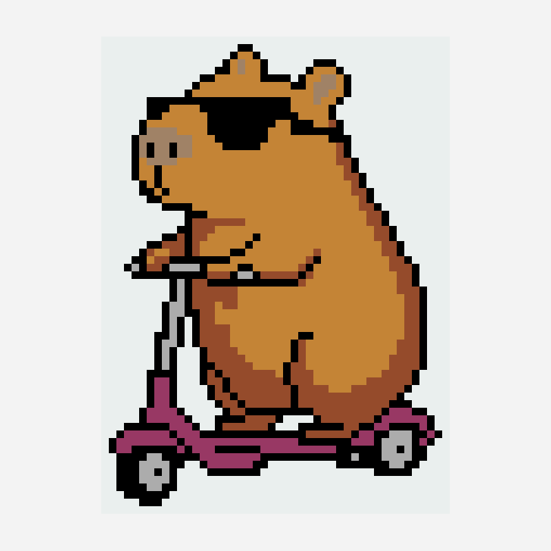 Cool Capybara 칸디 비즈 pattern