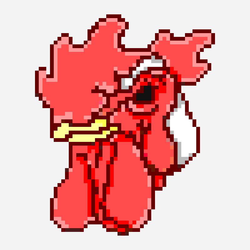 hotline miami richard pixel art pattern, 48×59 grid