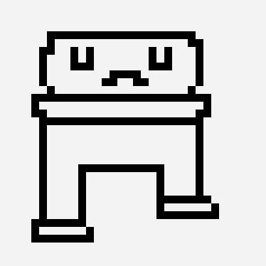 walking legger pixel art pattern, 32×32 grid