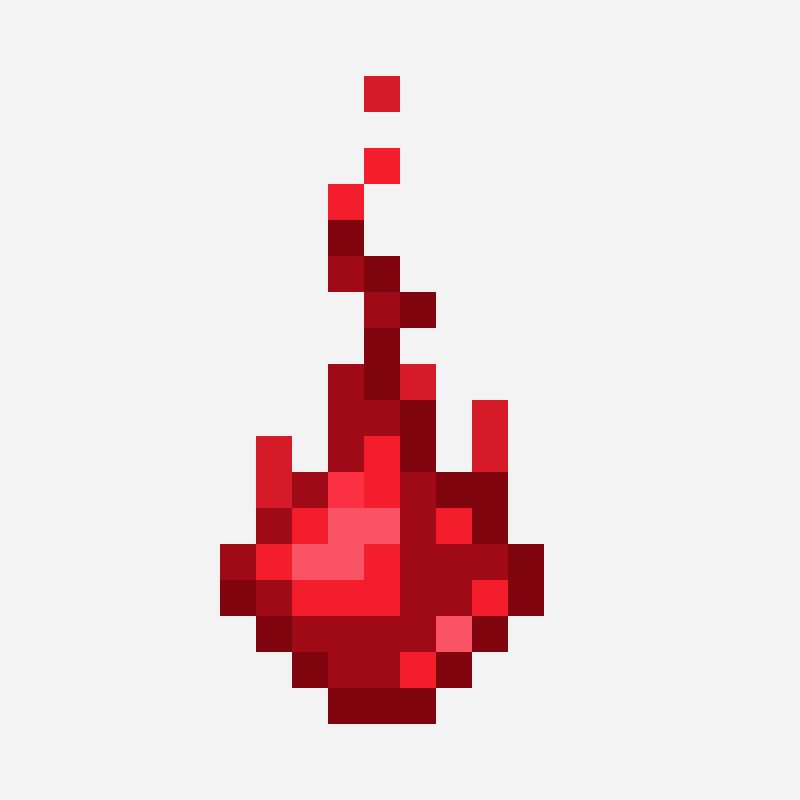 gota sangre minecraft block art pattern, 20×20 grid