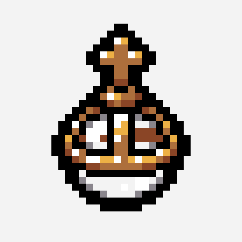 Sacred Orb - The Binding Of Isaac perler bead pattern, 32×32 grid