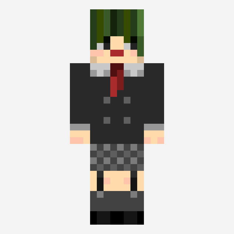 kurom710 minecraft skin pattern, 64×64 grid