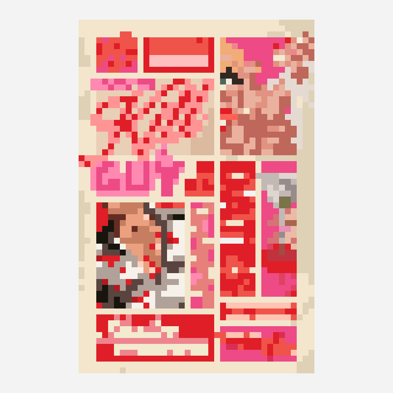 How to Kill a Guy In Ten Dates cross stitch pattern, 40×60 grid