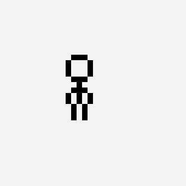 fire bender pixel art pattern, 32×32 grid