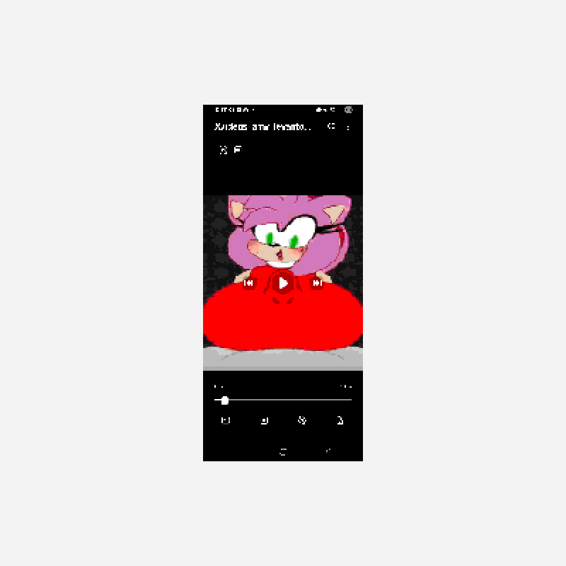 Amy rose hent pixel art pattern, 113×252 grid