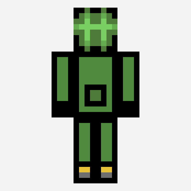 JustiFlauw minecraft skin pattern, 128×128 grid