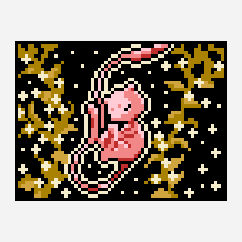 Mew V3.2 십자수 패턴, 64×48 그리드