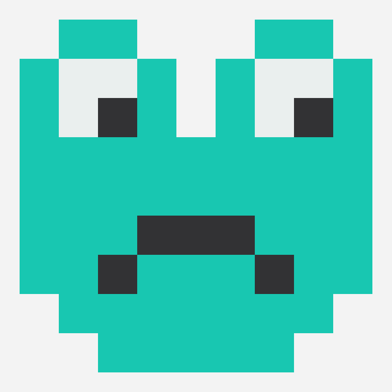 Green frog face