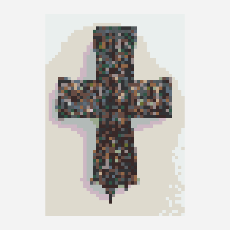 Reliquary cross bead pattern