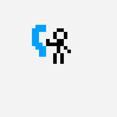 water bender pixel art pattern, 31×31 grid