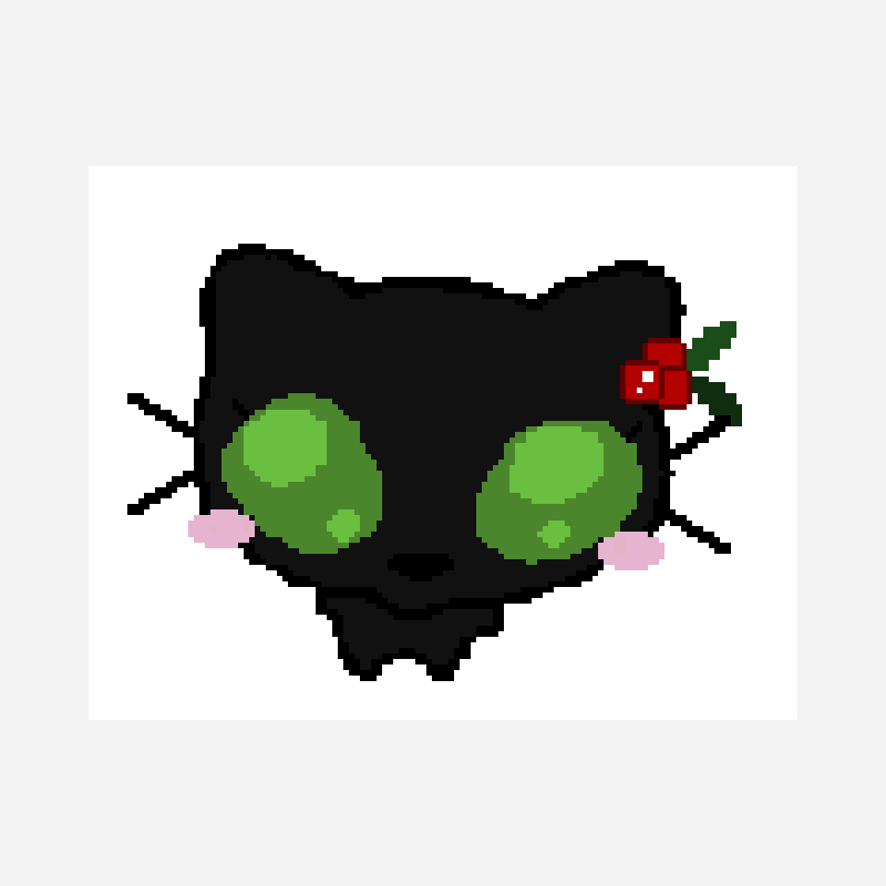 Hollyleaf pixel art pattern, 128×100 grid
