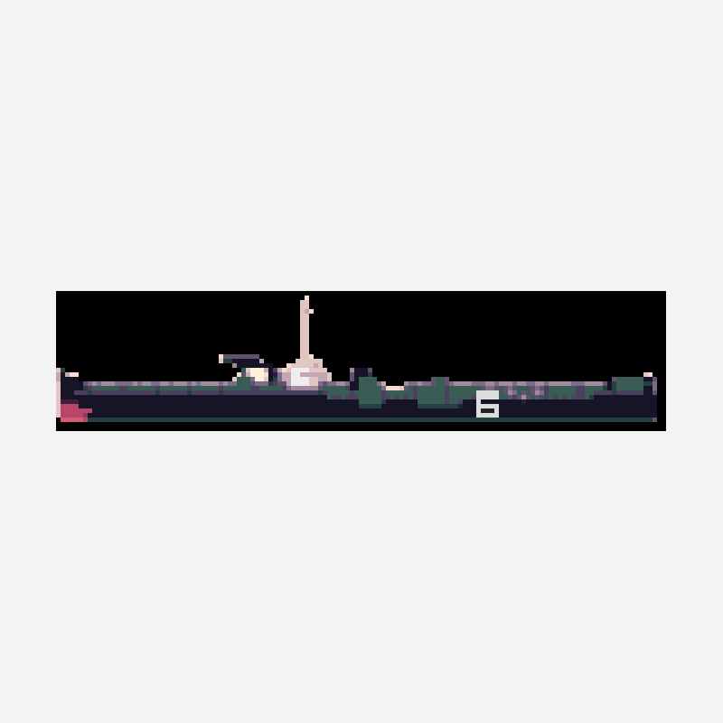 USS Sacrafice pixel art pattern
