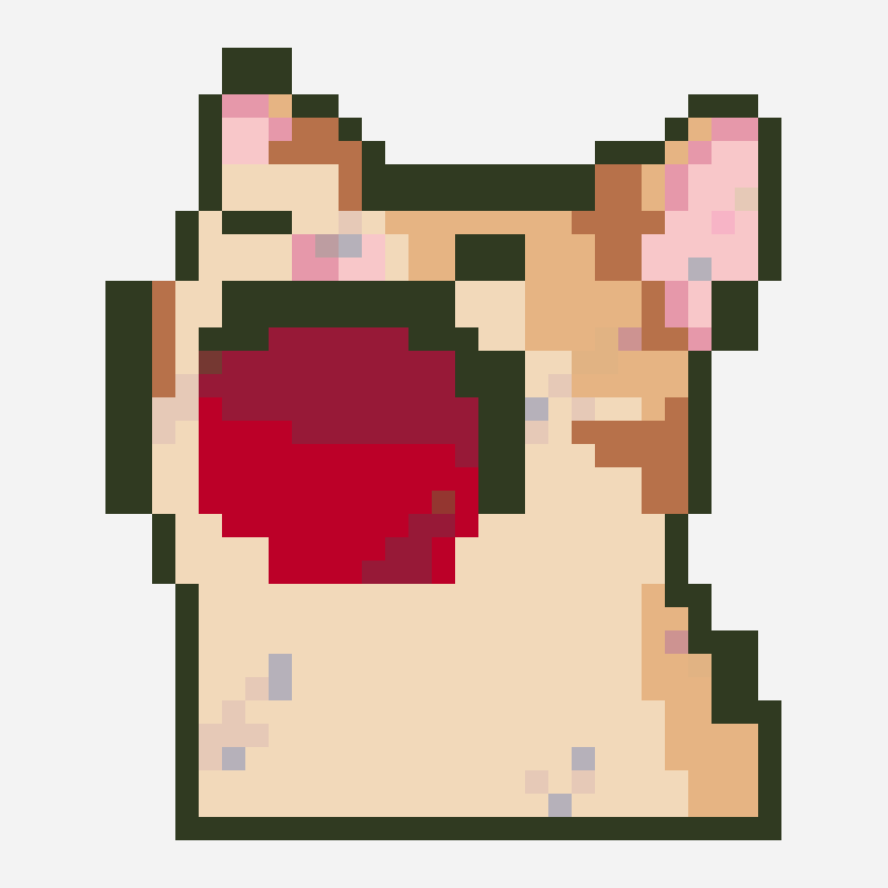 maomao perler bead pattern, 29×34 grid