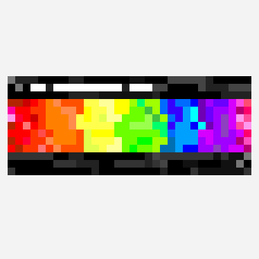 radq pixel shiny flag pixel art pattern, 32×13 grid