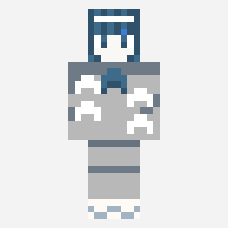 えへへ minecraft skin pattern, 64×64 grid