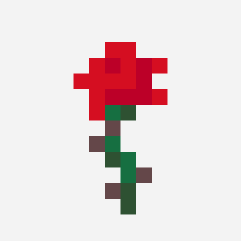 Minecraft Flower perler bead pattern