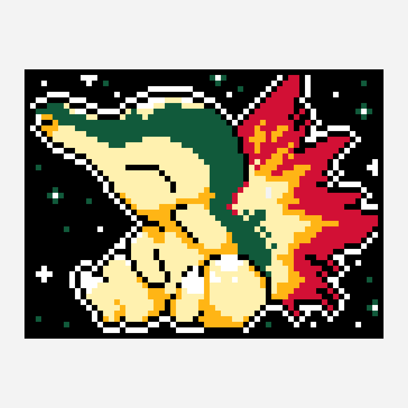 Cyndaquil bead pattern