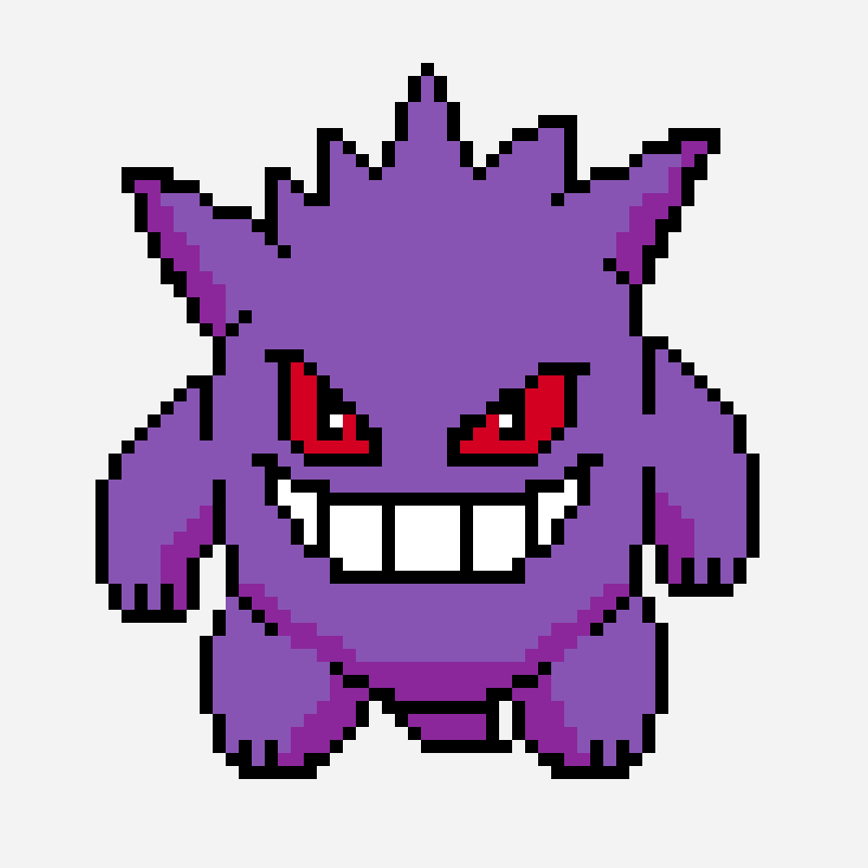 Gengar bead pattern