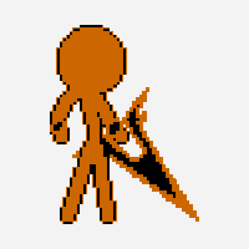 King Orange in The Dark Lord's body bead pattern
