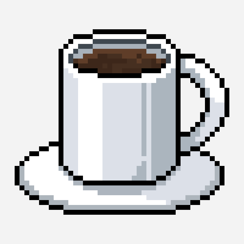 coffee animal hospital perler bead pattern, 44×38 grid