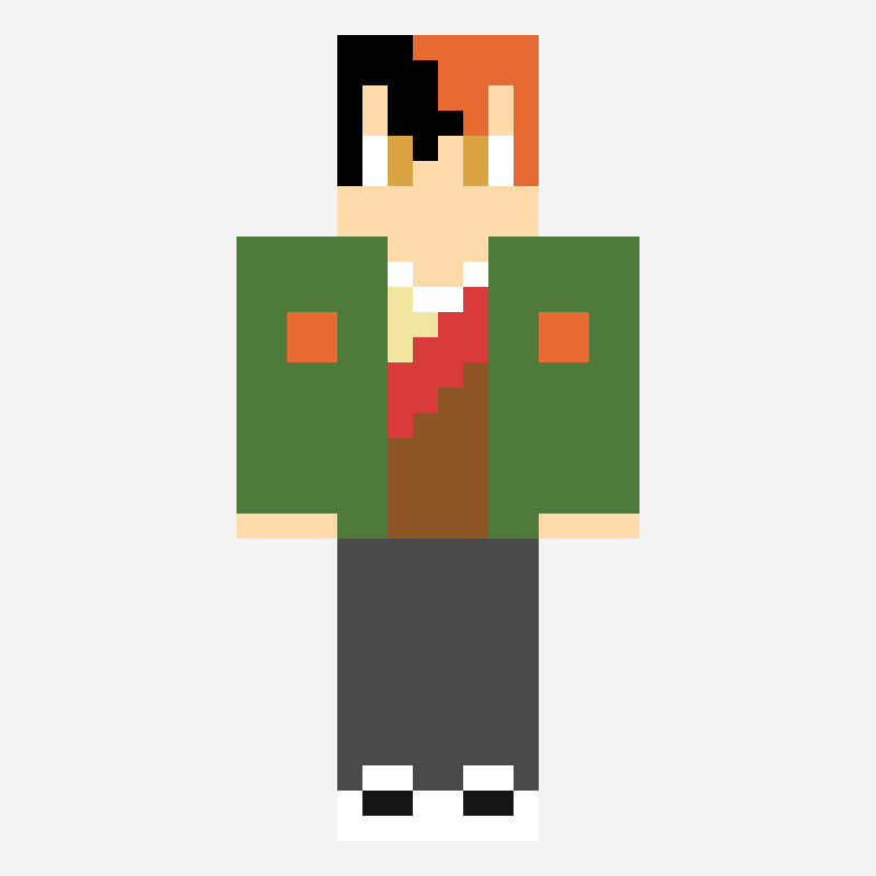 うに　和服 motif skin minecraft, grille 64×64