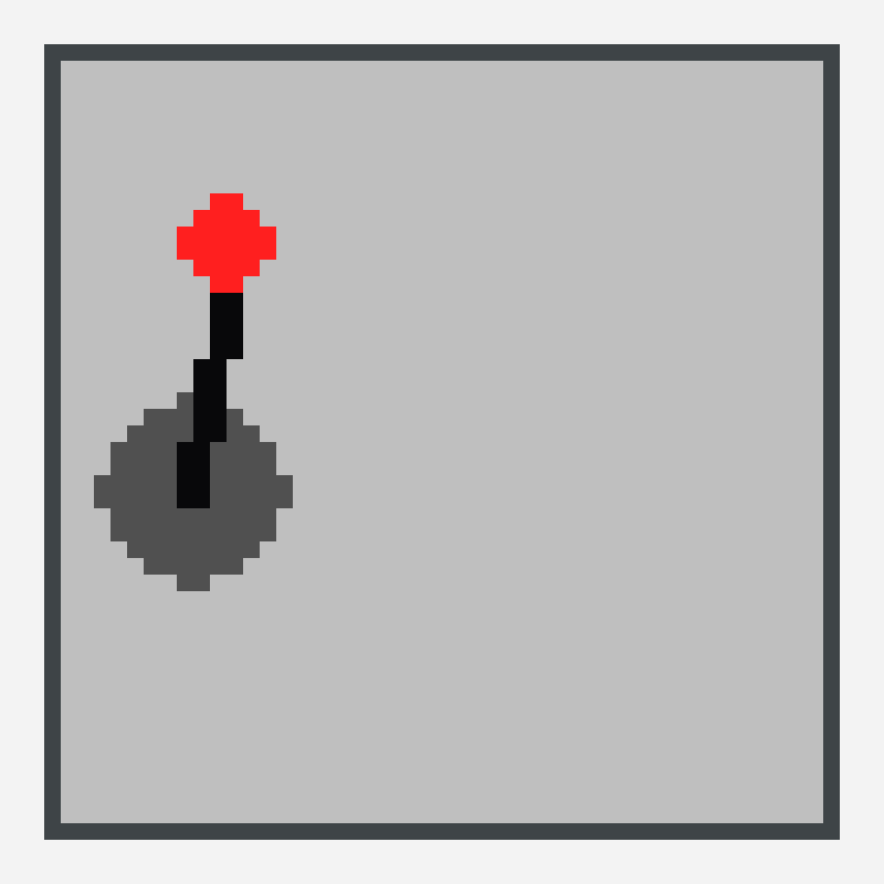 jackpot left side minecraft block art pattern, 48×48 grid