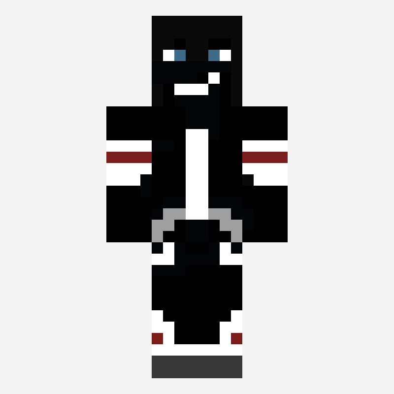 Gamer minecraft skin pattern, 64×64 grid