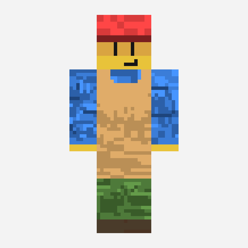 그늅 minecraft skin pattern, 128×128 grid
