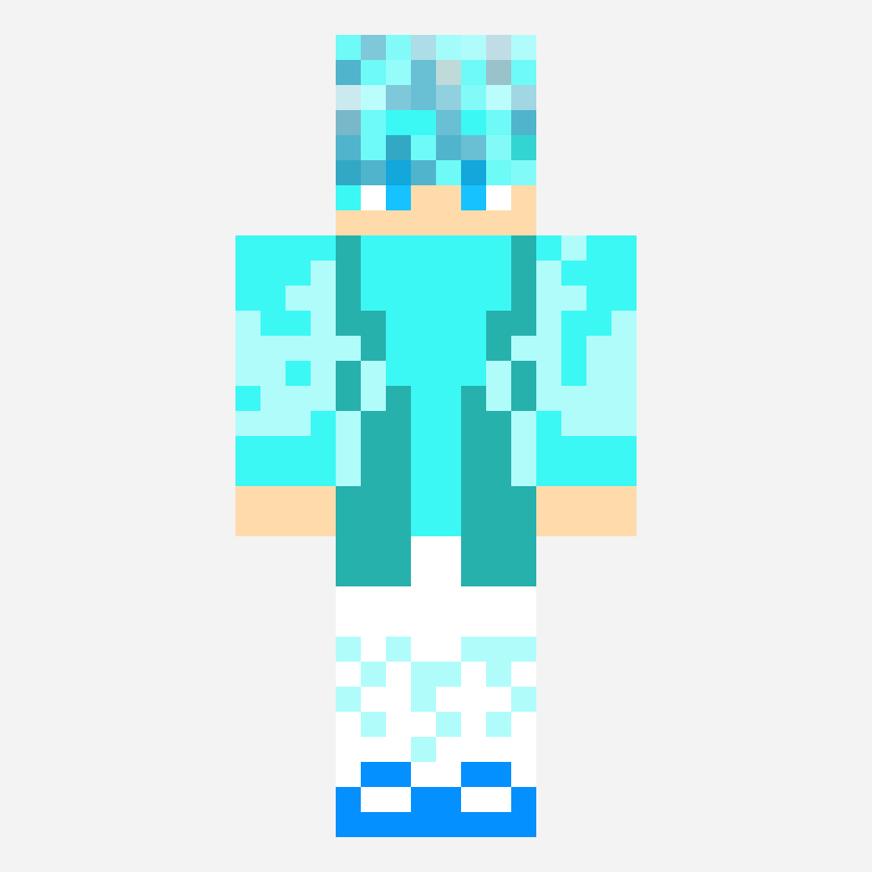 allay boy minecraft skin pattern, 64×64 grid