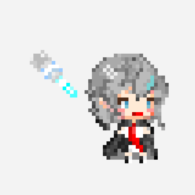 异界事务所诺艾尔 pixel art pattern, 49×46 grid