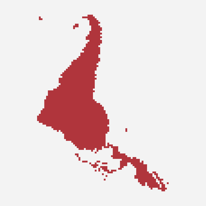 Latin America perler bead pattern, 75×100 grid