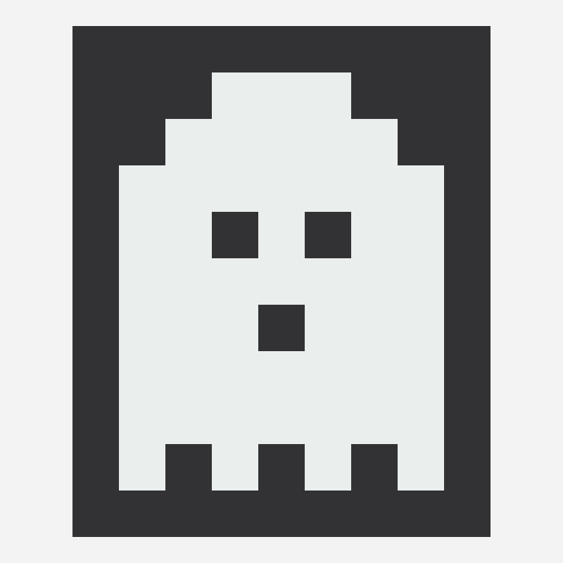 Free Halloween Ghost Color Chart — 9 × 11 kandi bead pattern, 9×11 grid