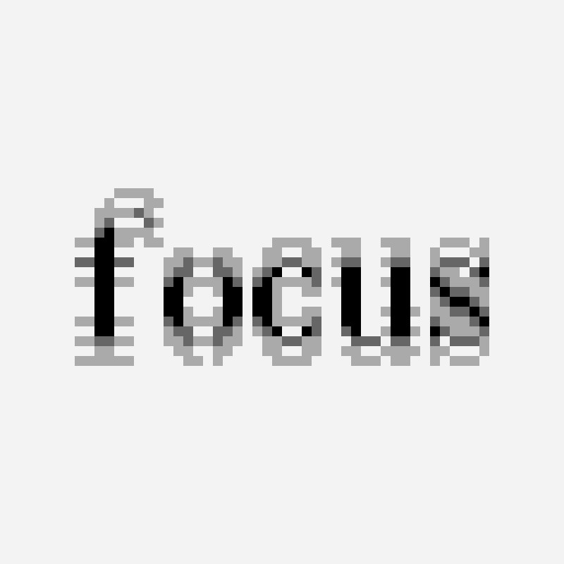 Focus pixel art pattern, 50×25 grid