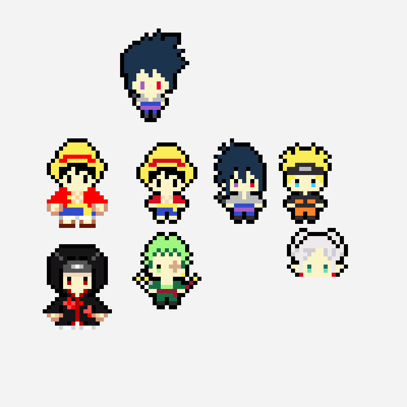 Anime1 perler bead pattern, 48×48 grid
