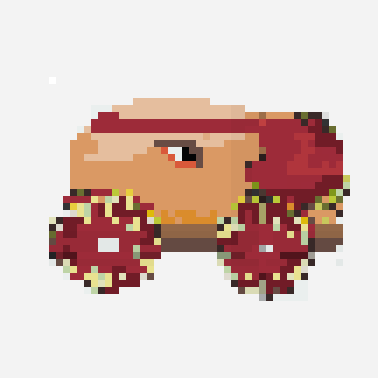 choricañon pixel art pattern, 50×50 grid