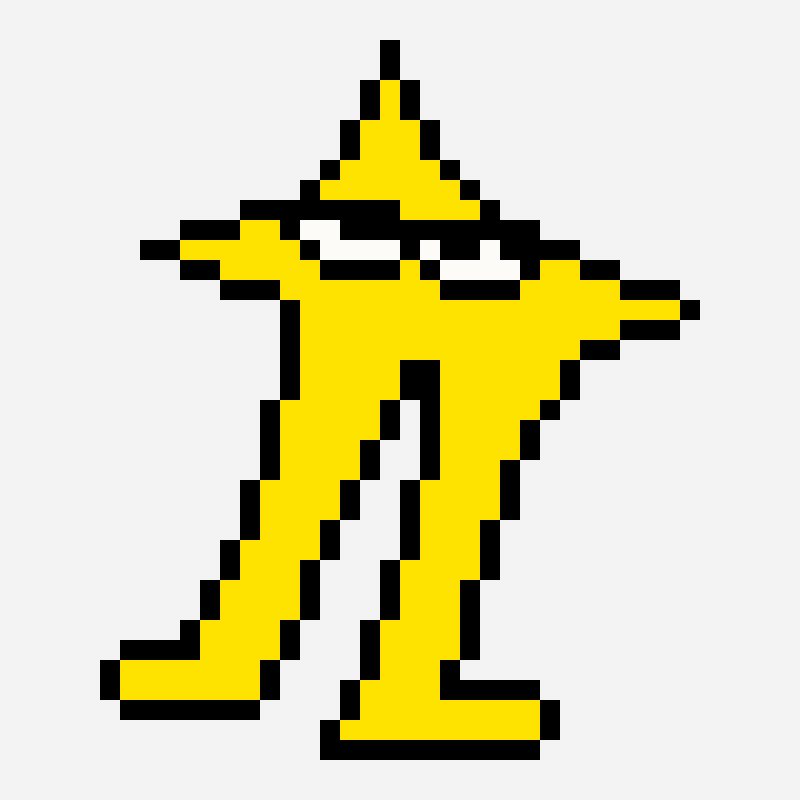 Starwalker cross stitch pattern, 30×36 grid