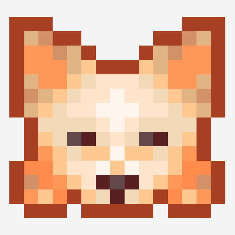 sleepy dog perler bead pattern, 15×14 grid