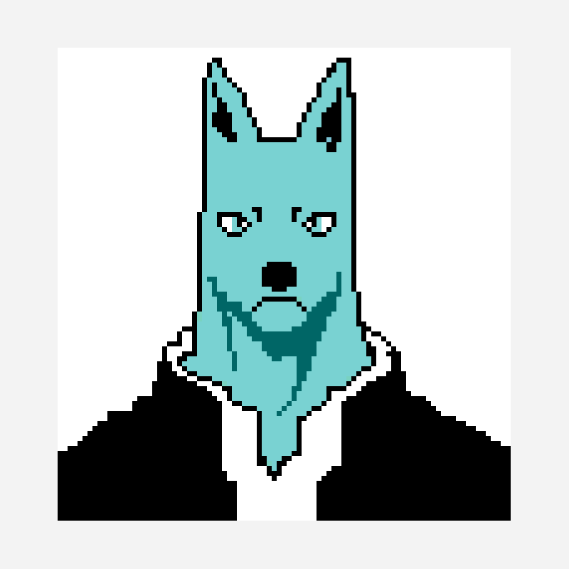 Tsunagu Hidaka pixel art pattern, 91×95 grid