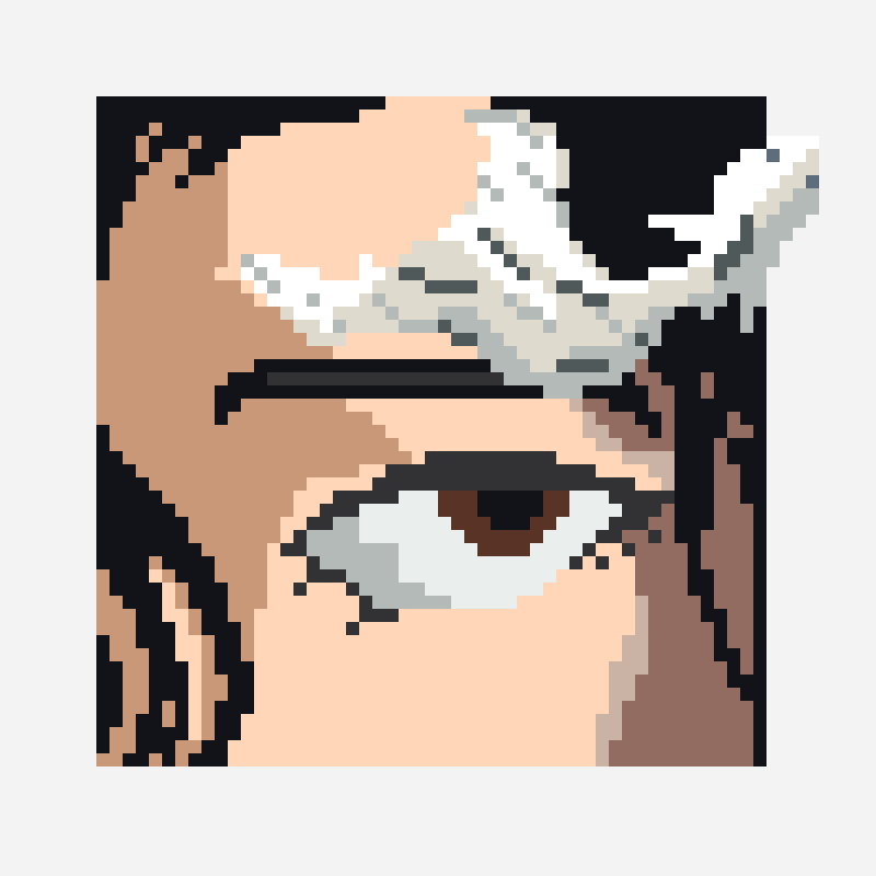⤻°˳⁺◌ Suguru Geto - Jujutsu Kaisen patrón de hama bead, cuadrícula 60×56