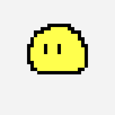 bola amarilla pixel art pattern, 32×32 grid