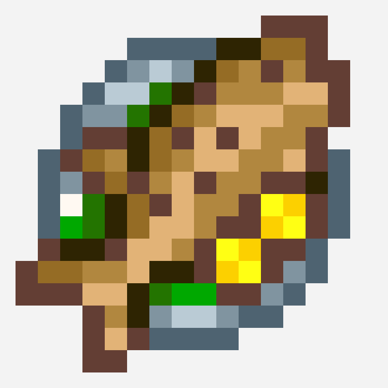 SDV-BAKEDFISH perler bead pattern, 16×16 grid