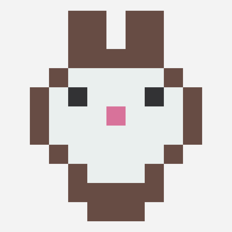 Brown bunny face